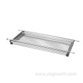 2-layer stainless steel dish rack kitchen storage rack